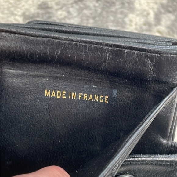 Chanel Caviar Skin Black Leather CC Bifold Compact Wallet Luxury Designer - Picture 14 of 17